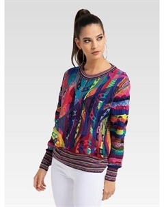 Вязаный свитер кассиолари, синий Carlo colucci