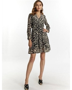 Платье с зебровым принтом, бежевый Faina