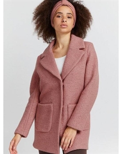 Шерстяное пальто ихстипа, розовый Ichi