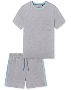 Пижамы повседневное ночное белье, серый Schiesser