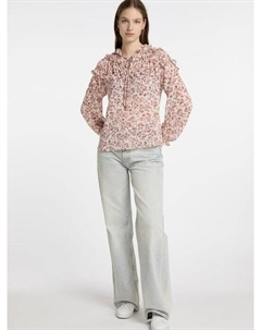 Блузка с рюшами, розовый Dreimaster