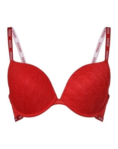 Бюстгальтер с эффектом "пуш-ап, красный Guess