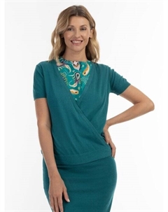 Вязаный свитер, синий Usha