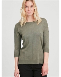 Свитер с круглым вырезом frbesmock, зеленый Fransa