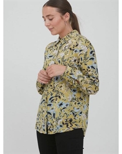 Блузка с длинными рукавами ихвера, желтый Ichi