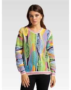 Жаккардовый свитер куртони, белый Carlo colucci