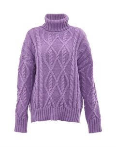Свитер с высоким воротом, фиолетовый Mymo