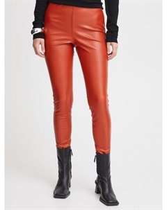 Брюки из искусственной кожи ihcomano, оранжевый Ichi