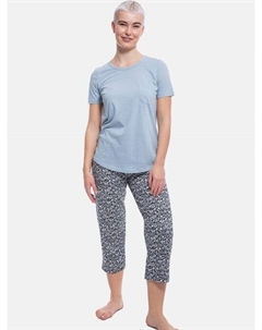 Пижамы из органического хлопка, синий Ammann