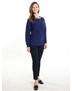 Свитер с жемчугом, синий Usha