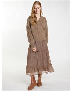 Вязаная кофта, коричневый Dreimaster