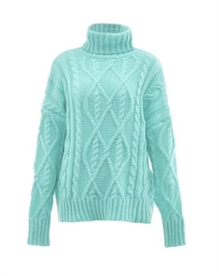 Свитер с высоким воротом, зеленый Mymo
