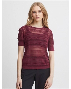 Вязаная кофта, красный Ichi