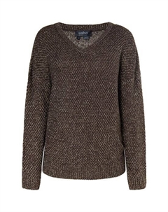 Вязаная кофта, коричневый Usha