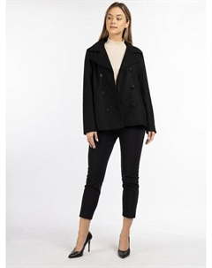 Переходный бушлат из смесовой шерсти., черный Dreimaster