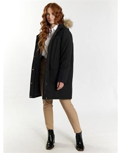 Зимняя парка с искусственным мехом, черный Dreimaster