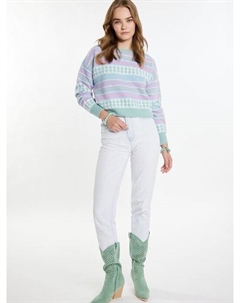 Пуловер, зеленый Izia