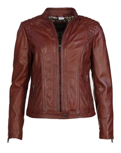 Кожаный пиджак, красный Jcc