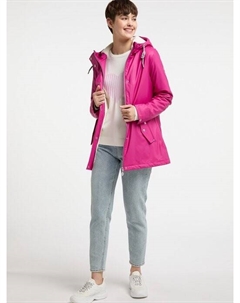 Дождевик на подкладке из искусственного меха, фуксия Mymo