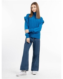 Вязаный свитер, синий Mymo