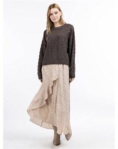 Вязаный свитер, коричневый Dreimaster