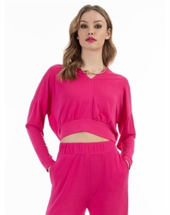 Укороченная рубашка с длинными рукавами, розовый Faina