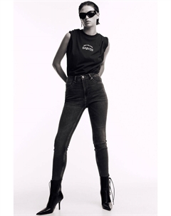 Высокие джинсы скинни, синий H&m