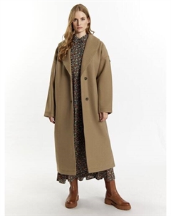 Переходное пальто из шерсти, бежевый Dreimaster