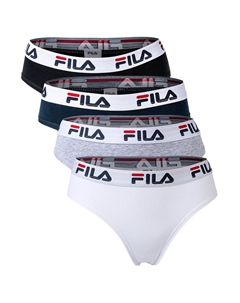 Трусы 4er Pack, цвет Weiß/Schwarz/Grau/Marine Fila