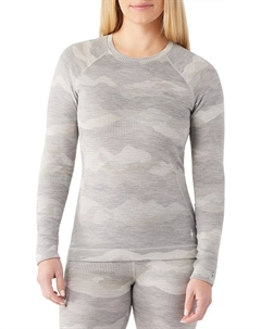 Женская классическая термо-рубашка из мериносового базового слоя с длинными рукавами, светло-серый Smartwool
