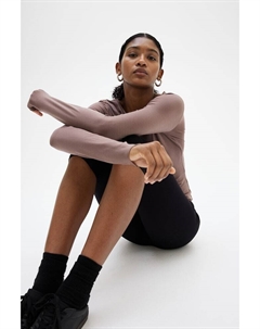 Полупрозрачная рубашка из джерси, розовый H&m