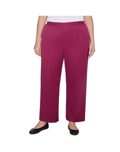 Классические средние брюки больших размеров, цвет Wine Alfred dunner