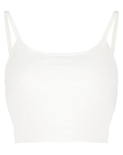 Укороченный топ с U-образным вырезом, белый Alexander wang