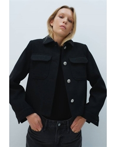 Куртка с матовой отделкой, черный H&m