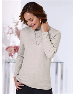 Классический вязаный свитер "Пуловер", цвет Hellgrau-Meliert Classic