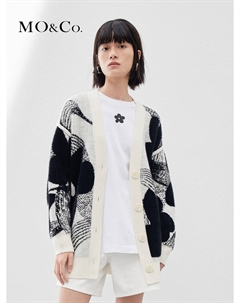 Свитер из смесовой овечьей шерсти, кремовый Moco