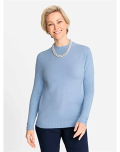 Классический вязаный свитер "Пуловер", синий Classic