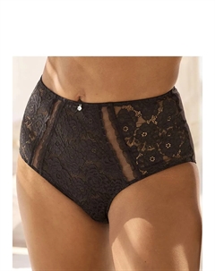 Трусики из эластичного жаккардового кружева и материала microtouch, черный Nuance