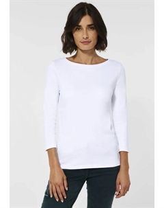 Рубашка с рукавами 3/4 и классическим вырезом-лодочкой, белый Cecil