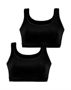 Бюстье, чашка A/B-C/D из качественного эластичного хлопка, черный Petite fleur