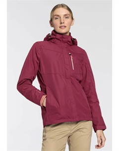 Функциональная куртка, с капюшоном, с капюшоном на молнии, цвет Dunkelrosé Killtec