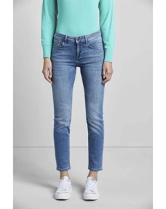 Джинсы с 5 карманами и эластичной тканью Flexcity, голубой Bugatti