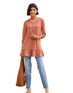 Длинная рубашка "Long Shirt", цвет Papaya Classic basics