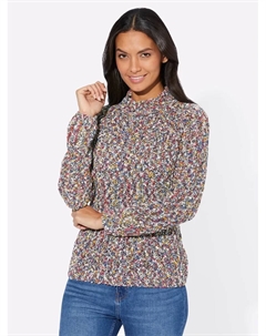 Свитер с воротником стойкой "Пуловер", синий Classic basics