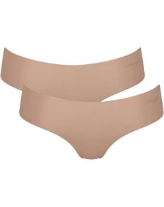 Трусы "ZERO Microfibre 2.0 Hipster 2P" (2 шт. в упаковке), бесшовные и невидимые, цвет Cameo Brown Sloggi