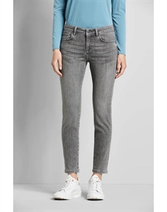 Джинсы с 5 карманами и эластичной тканью Flexcity, серый Bugatti