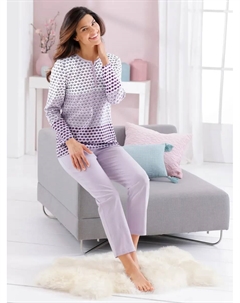 Пижама, цвет Ecru-Flieder Wäschepur