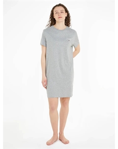 Ночная рубашка Underwear "SHORT SLEEVE T-SHIRT DRESS", с логотипом, серый Tommy hilfiger