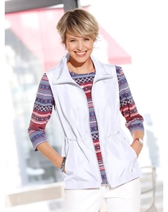 Короткий жилет, белый Classic basics