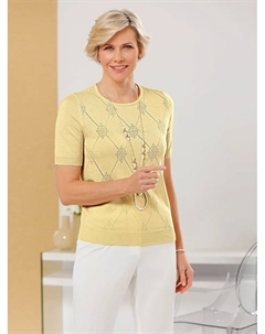 Классический свитер с короткими рукавами "Пуловер", цвет Vanille Classic